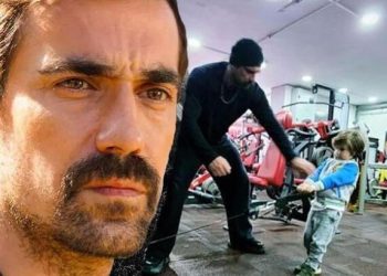 İbrahim Çelikkol’dan oğlu Ali ile antrenman paylaşımı