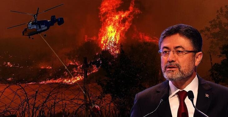Çanakkale yangınında son durum! Bakan Yumaklı bölgede açıkladı